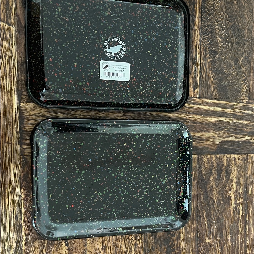 Speckled Black Trays